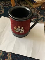 Real Hide Leather Coat Of Arms Mug 