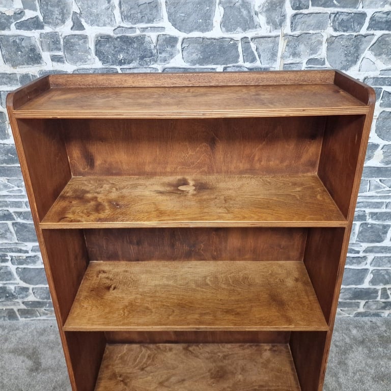 Vintage Solid Wood Bookcase – 3 Shelves