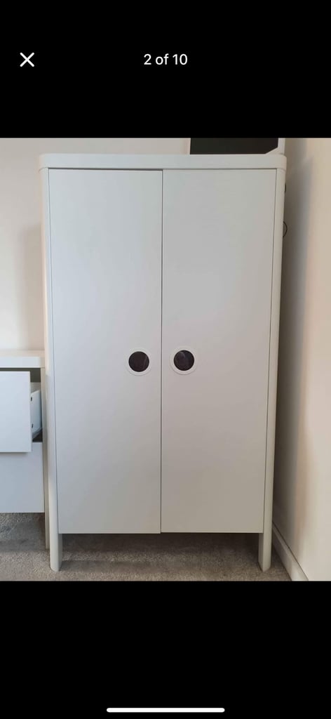 IKEA BUSUNGE Wardrobe and Drawers Nursery Furniture 