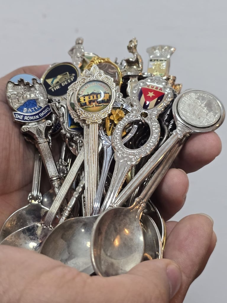 image for Souvenir vintage Spoons Collection  Job Lot