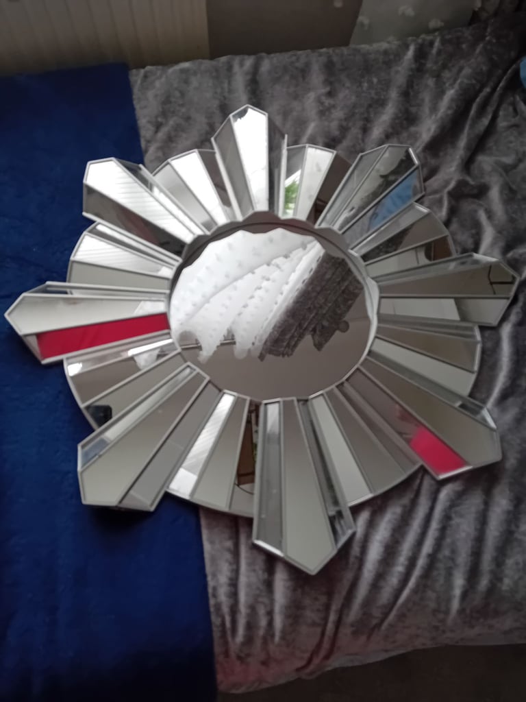 image for Plastic Silver Trim Mirror For Sale