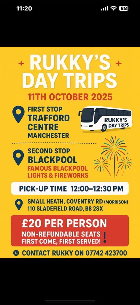 image for Trafford centre / Blackpool lights fireworks 