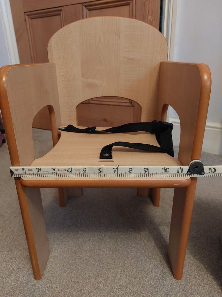 Wooden toddler chair with arms