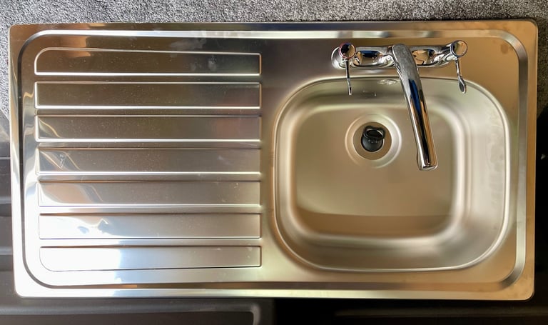 image for Kitchen sink with taps and waste