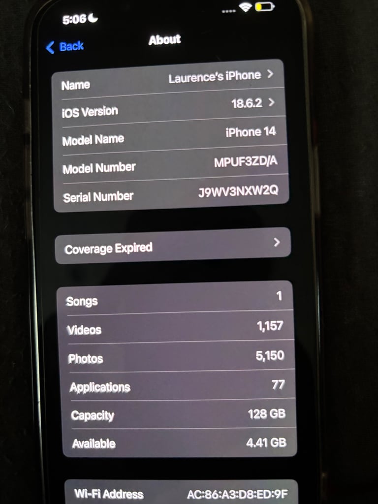 image for Iphone 14 128gb midnight blue NO BOX