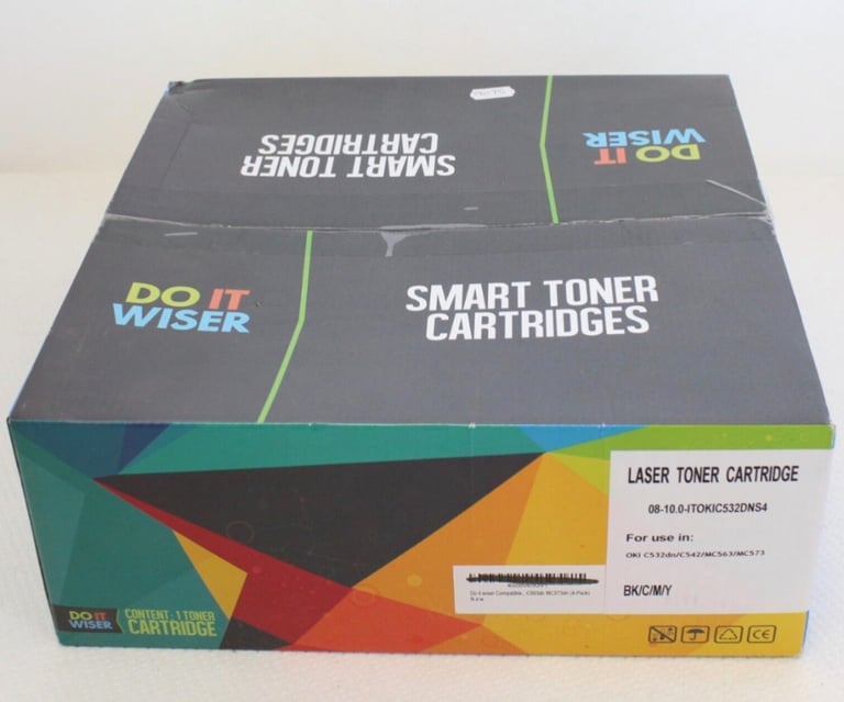 Do it Wiser Compatible Laser Toner Cartridge 4 Pack OKI C532DNS4