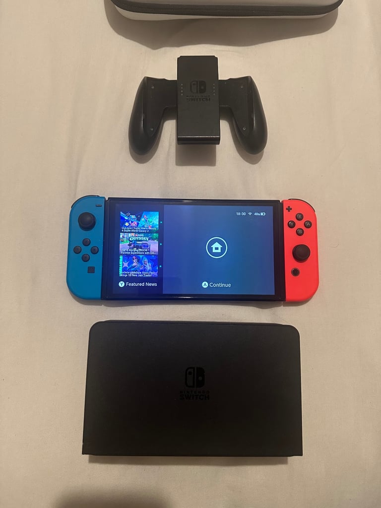 image for Nintendo Switch OLED Perfect Working Condition with Charger & Dock