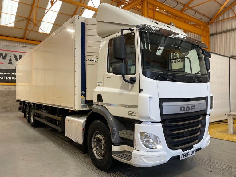 DAF CF290 *EURO 6*, 6X2 26 TONNE INSULATED FRIDGE/FREEZER – 2016 – PF65 LJX