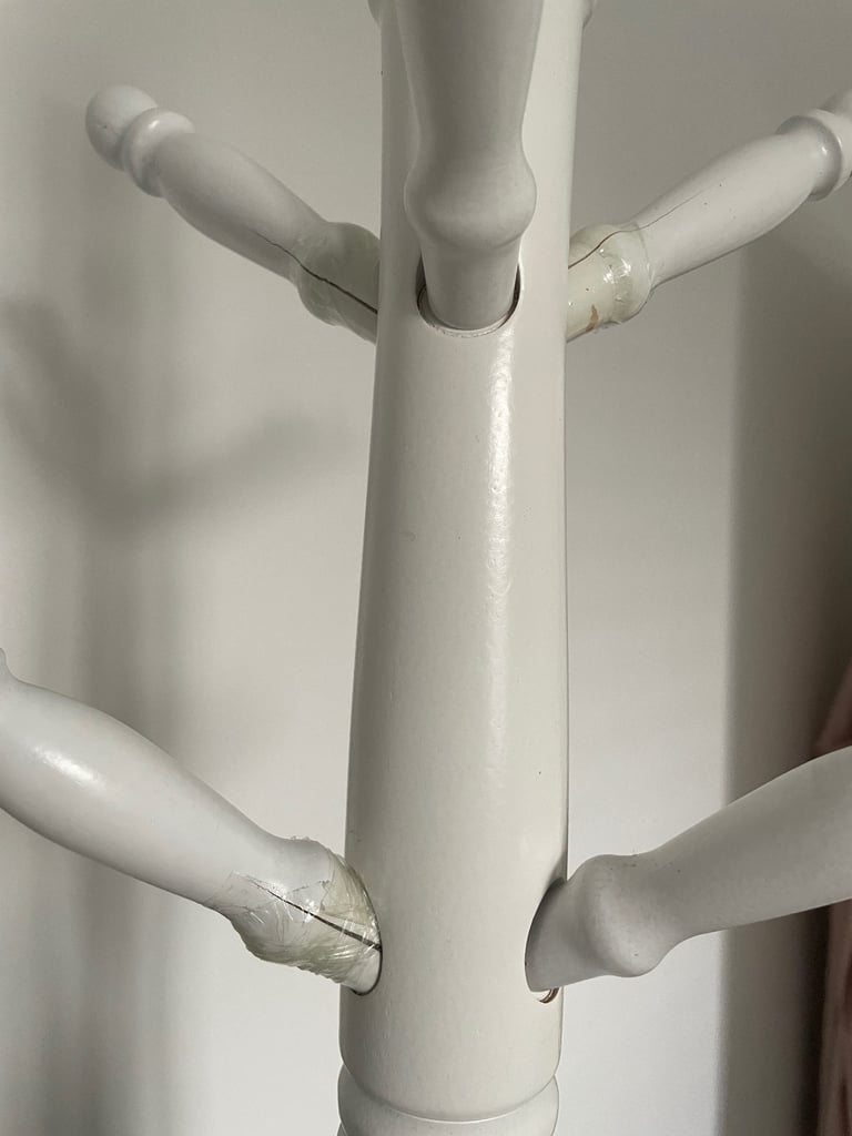 White Coat Stand - Wood