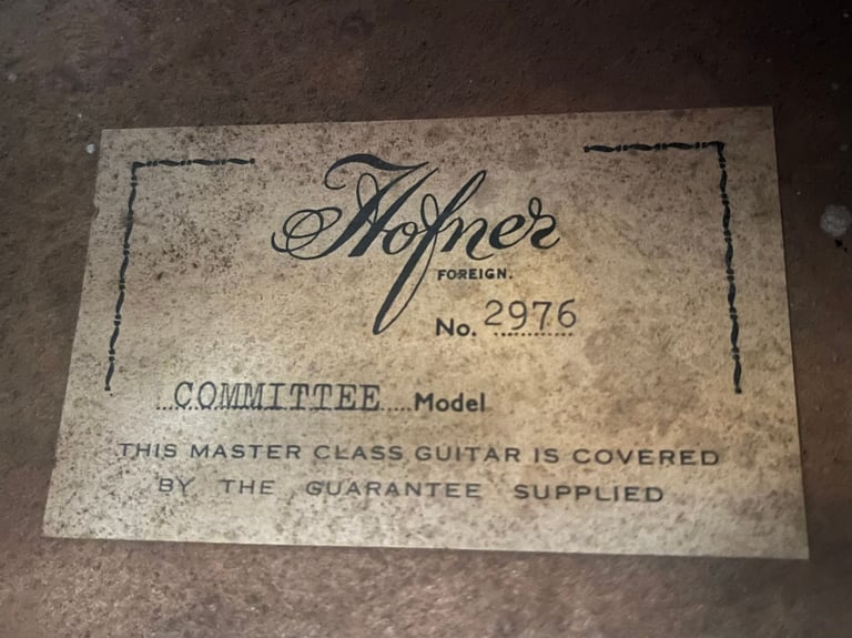 1959 Hofner Committee