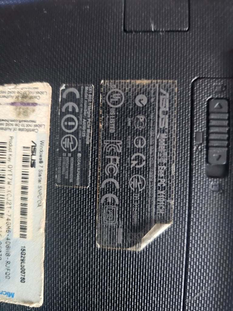 Old laptop parts