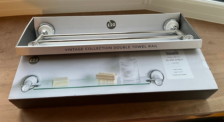 Vintage towel 2025 rail dunelm