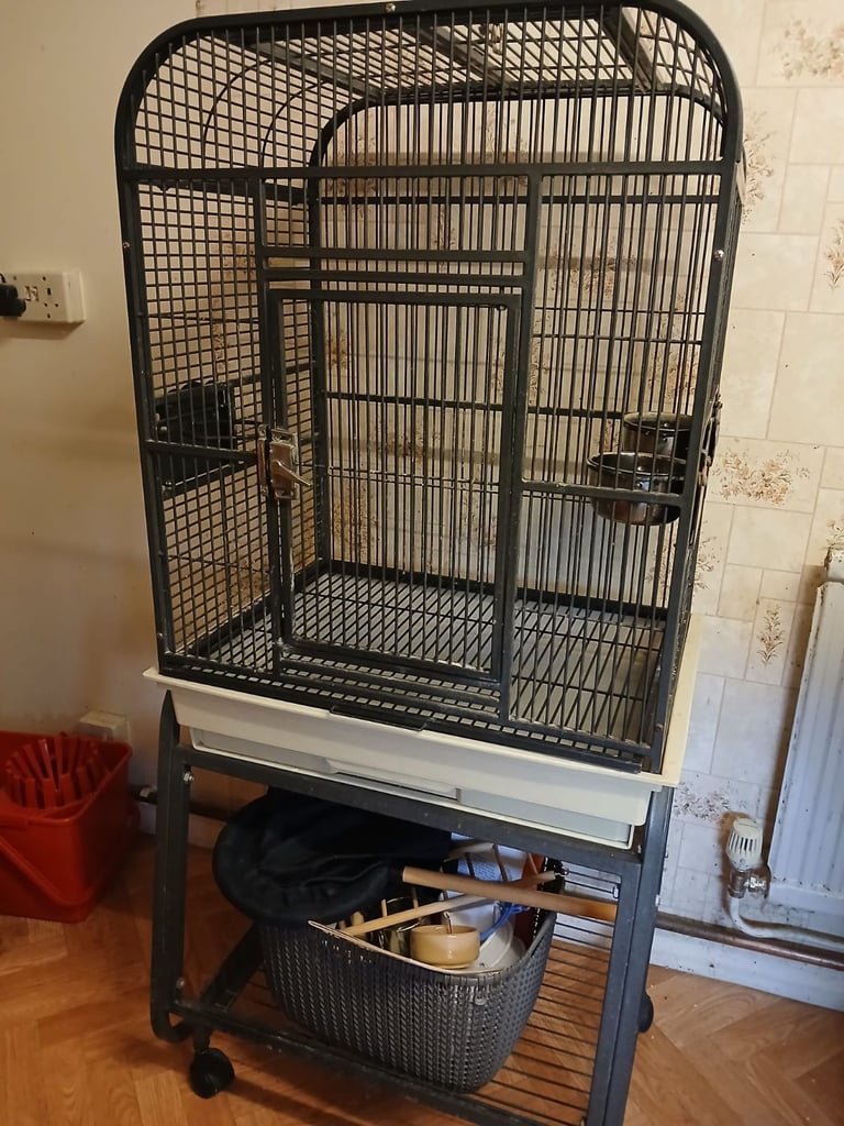 Bird cage and stand