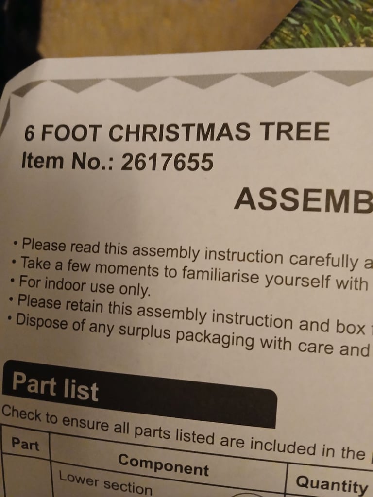 MORRISONS 6FT CHRISTMAS TREE 🎄 