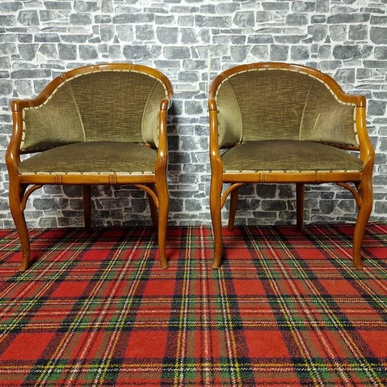 Pair of Vintage Studded Chairs