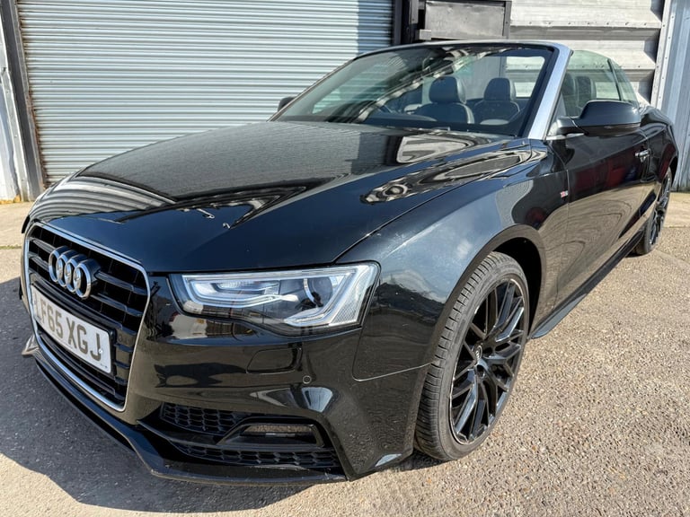 2016 65 AUDI A5 CONVERTIBLE S-LINE AUTOMATIC 225 DAMAGED REPAIRABLE SALVAGE