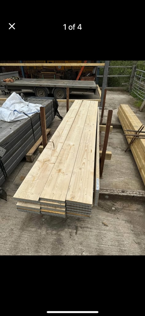 image for New 13ft long grade A banded scaffold boards.