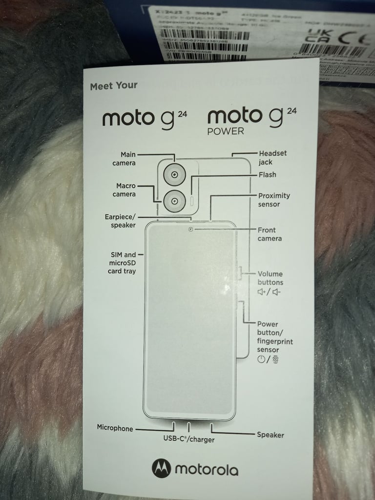 Motorola G24 mobile phone used twice