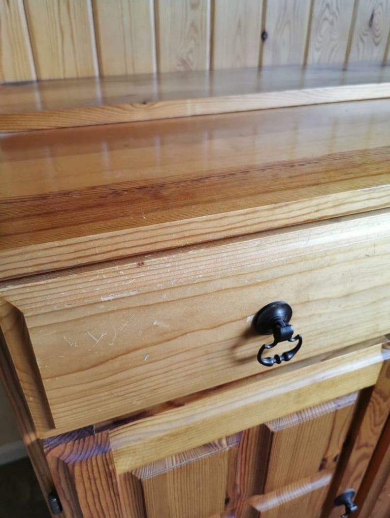 Welsh Dresser / Farmhouse Style - Solid Pine Shelving with cabinets