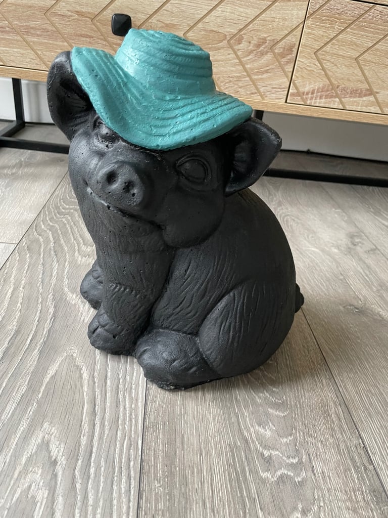 image for Garden concrete pig 11” high