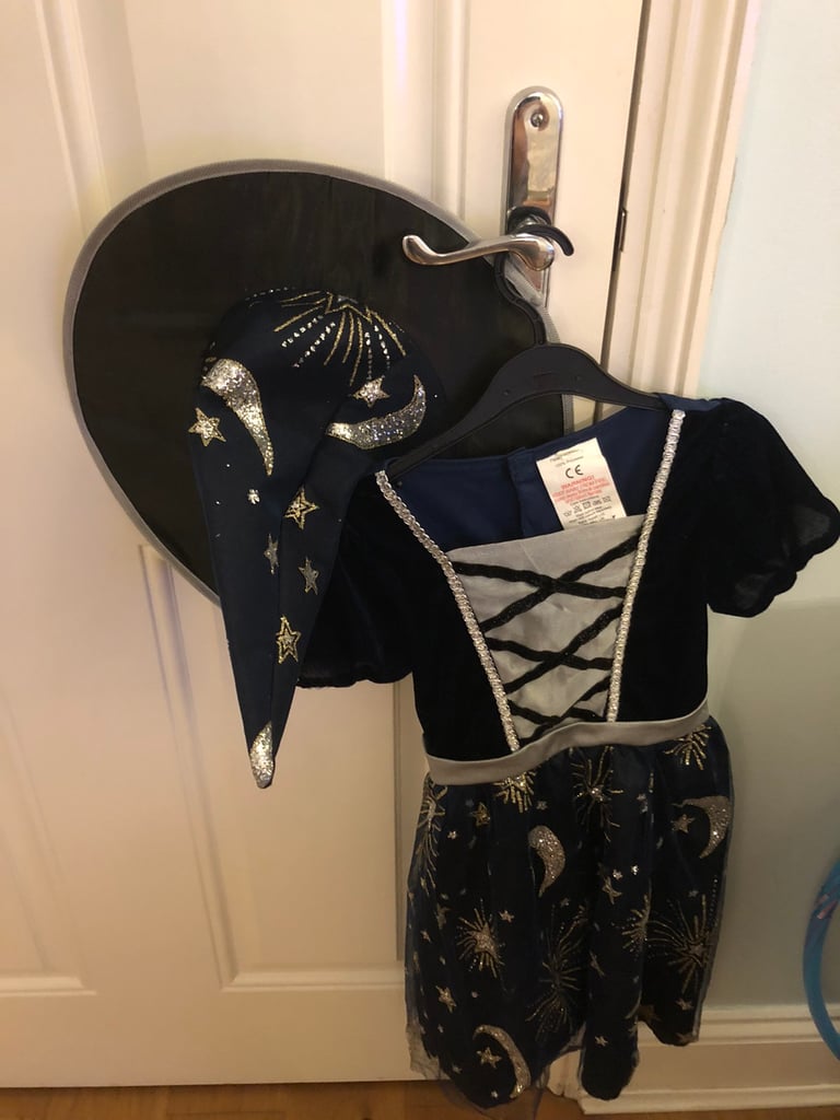 Witch party dress for girl 6-8 years old
