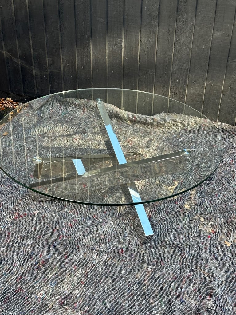 Tivoli Coffee Table (Kesterport) Glass and Metal