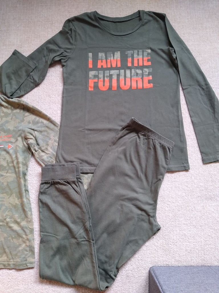 13 years long sleeve PJ's x2