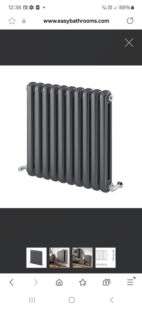 Etamin radiator anthracite 