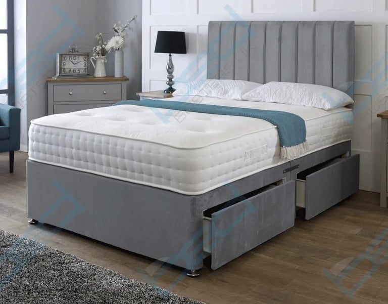 image for Affordable 🛏️ Double Divan Bed + Mattress | Fast Delivery Across UK **
