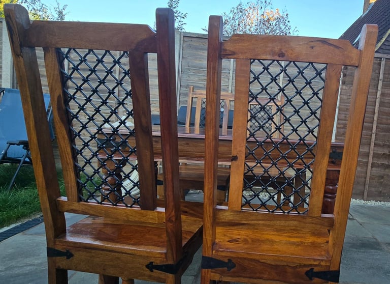 Solid wood table and chairs 