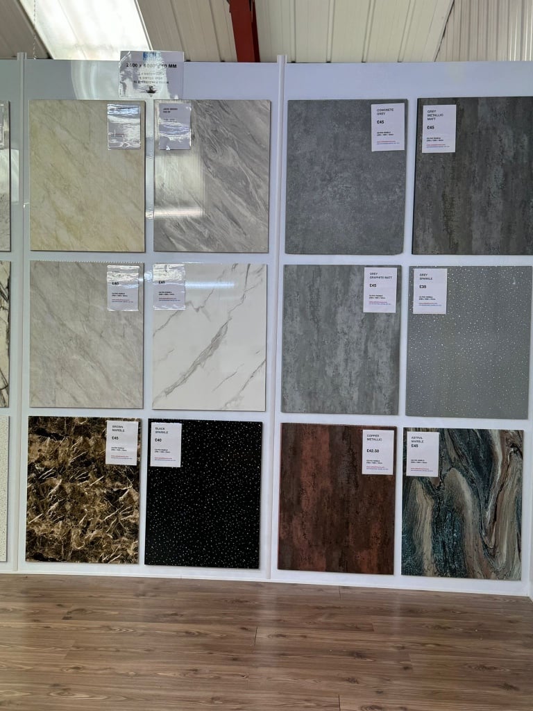 PVC Cladding 10mm, tongue & groove,Trims, adhesives, CSH BATHROOMS LTD