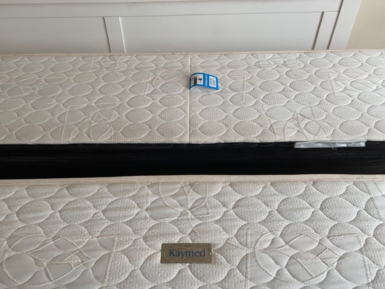 King-Size Bed + Headboard + IKEA Mattress + Chest of drawer