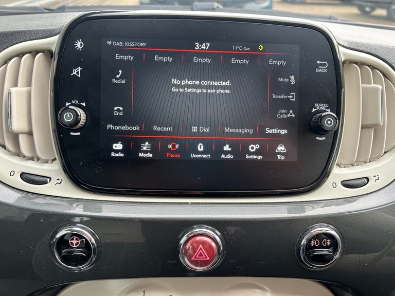 2019 Fiat 500 1.2 Lounge 3dr Hatchback Petrol Manual