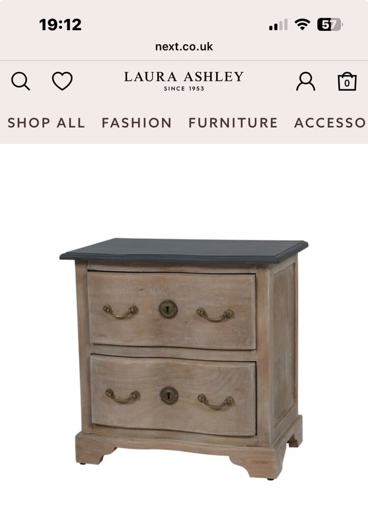 Laura Ashley bedside table 