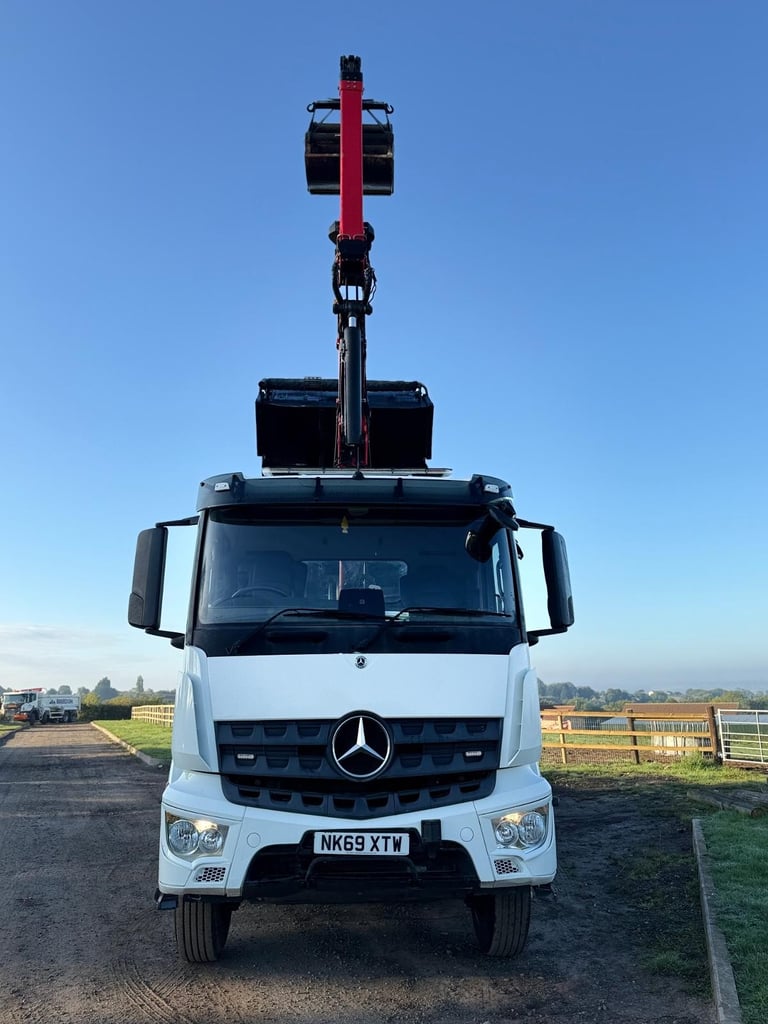Mercedes-Benz Arocs Tipper Grab Lorry 2019 ( 69 ) Palfinger Epsilon Crane
