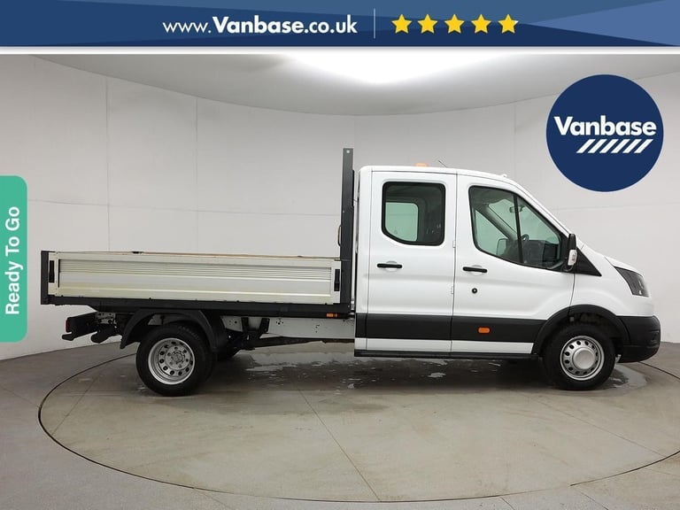 2021 Ford Transit 2.0 350 EcoBlue Leader Dropside Double Cab 4dr Diesel Manual RWD L3 Euro 6  Dro...