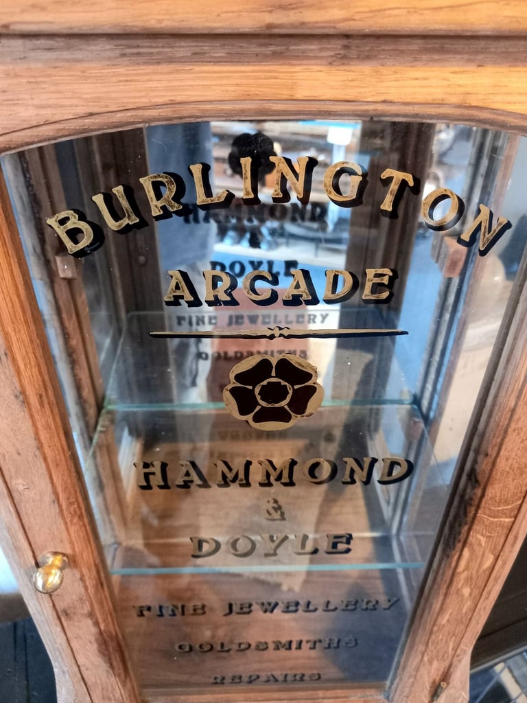 Oak Jewellery Display Cabinet