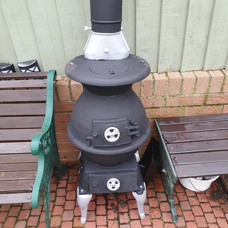 Pot belly cast iron stove 