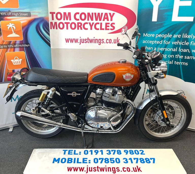 ROYAL ENFIELD INTERCEPTOR 650, 2020(20), 2 OWNERS, 3,296 MILES, FSH, £3995