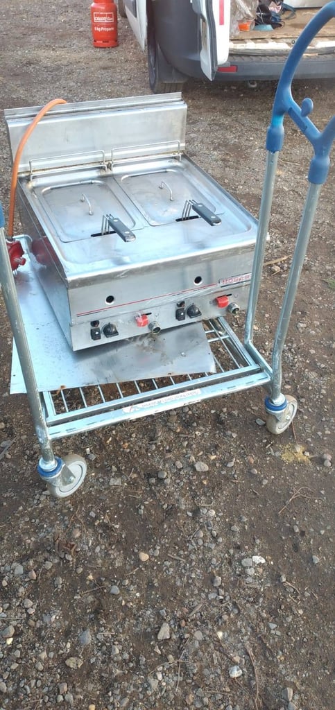 Catering equipment commercial tabletop gas lpg fryer trailer restaurant item 