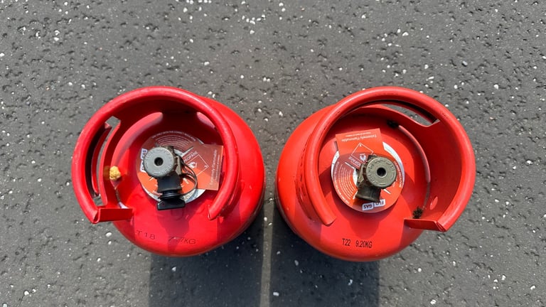 Calor Propane Gas 6kg 2x Propane Full Bottles, A Matched Pair 6 kg