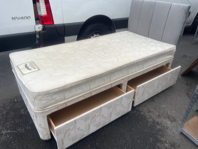 image for Single divan bed with mattress £50 delivered