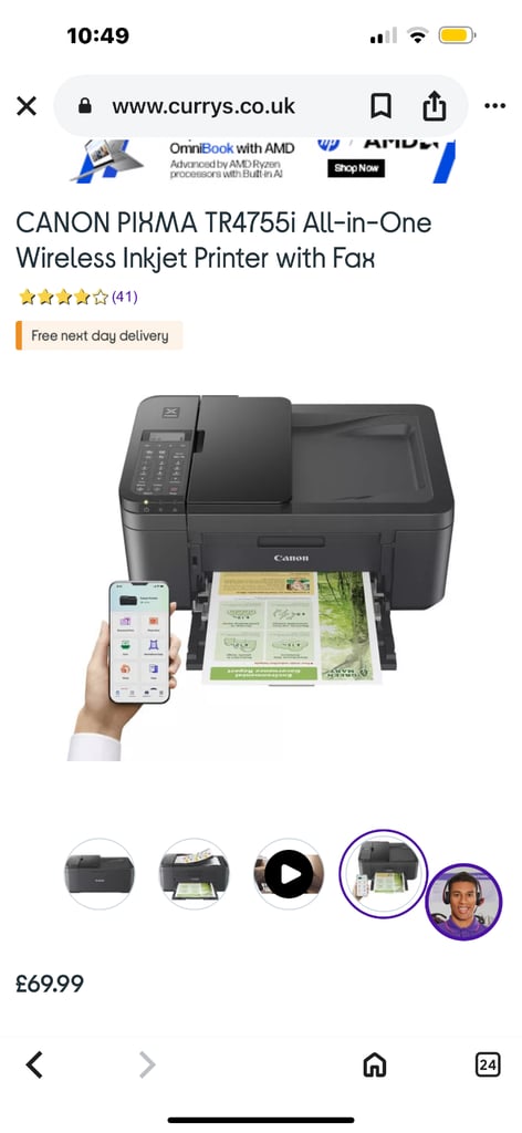 Canon printer tr4755i