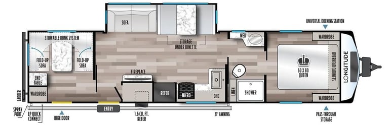 Forest River East To West Longitude 319BH American Caravan 5th Wheel