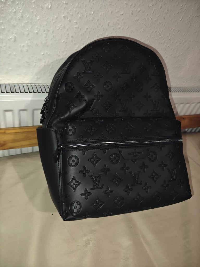 Louis vuitton all black LV print Back Pack