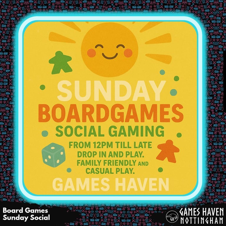 image for Sunday Board Games Club at Games Haven Nottingham – £7.50 Entry, 500+ Games!
