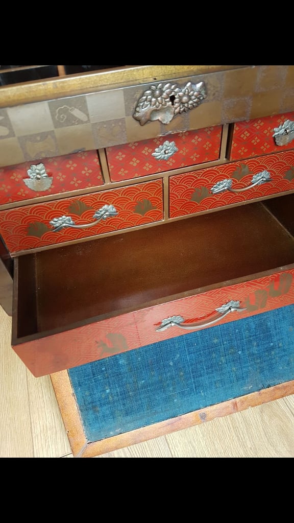Antique Japanese Makie Lacquer Box C1880 MEIJI PERIOD