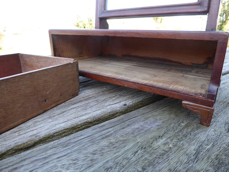 Antique Dressing Table Mirror with Drawer