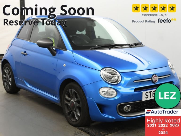 2016 Fiat 500 1.2 S 3dr HATCHBACK PETROL Manual