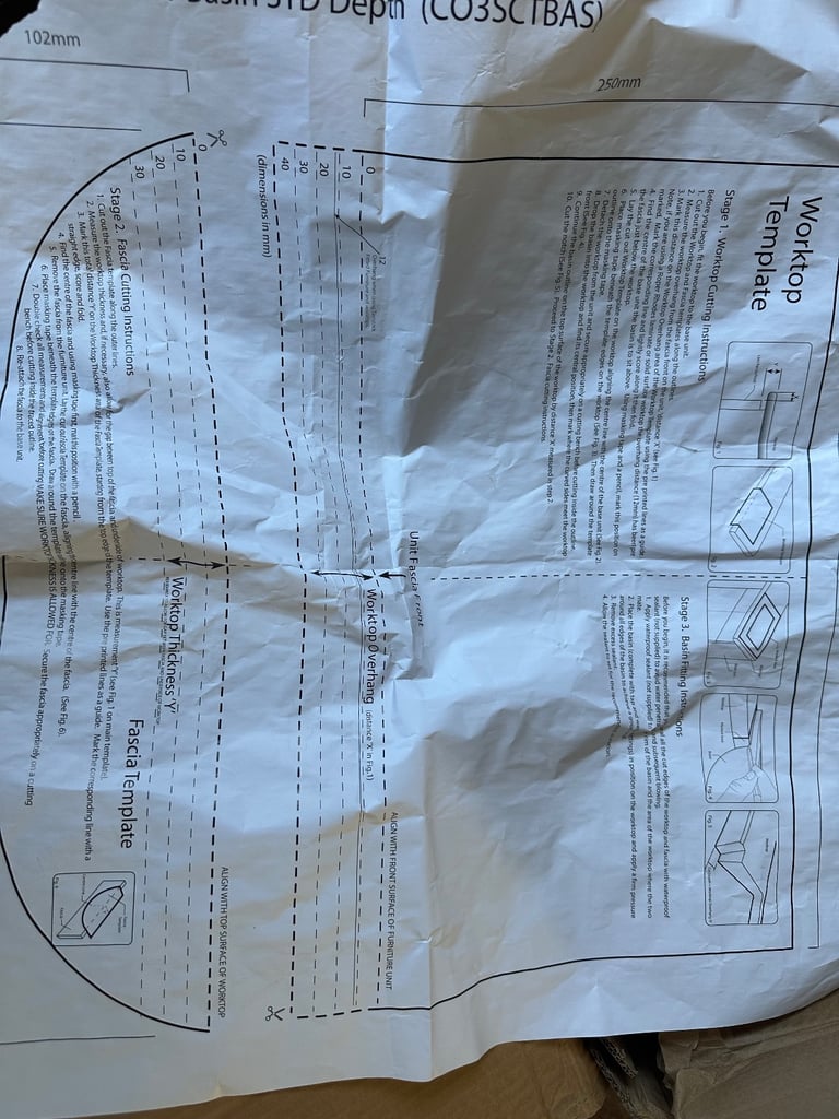 Bathroom sink basin 430mm wide